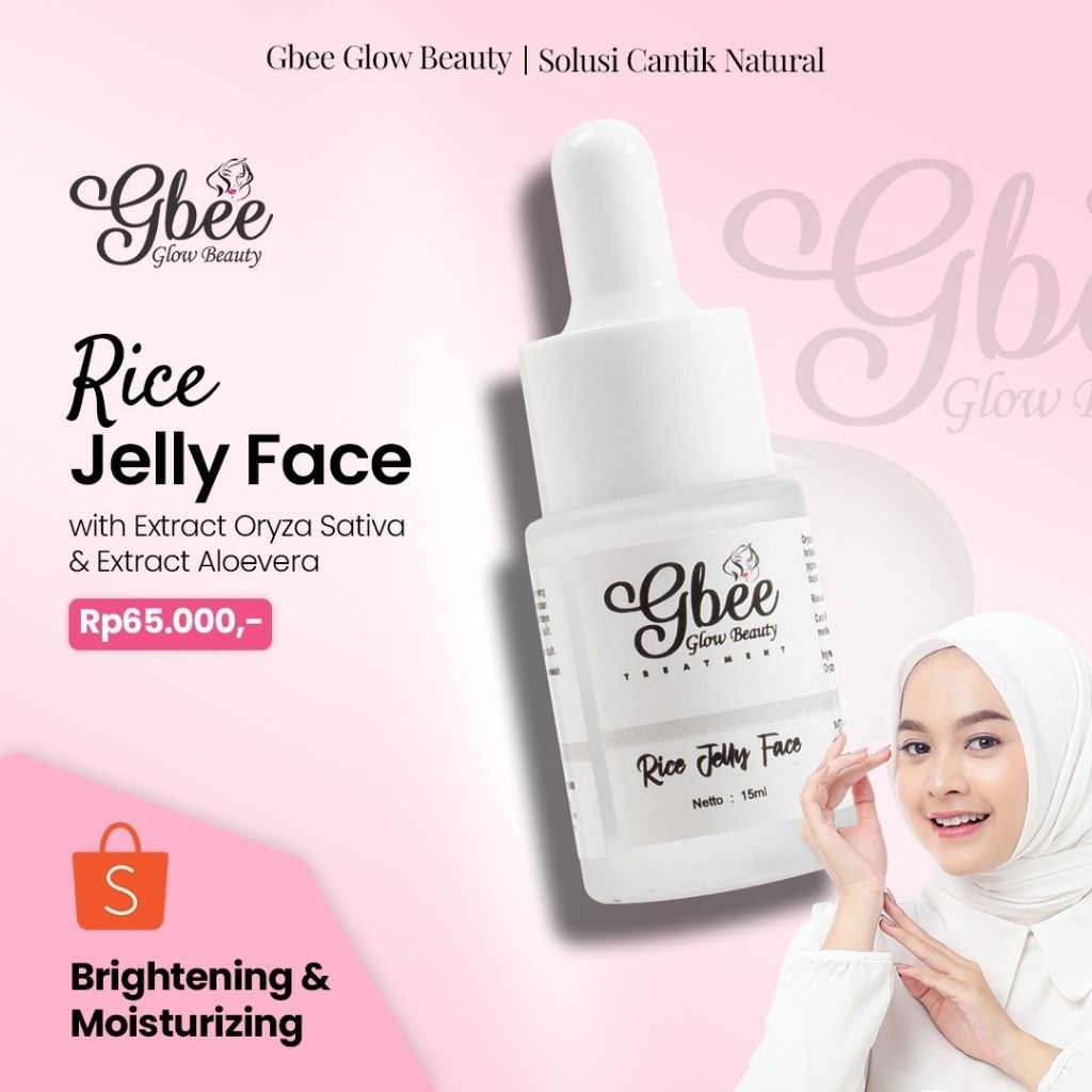 Gbee Glow Beauty Rice Jelly Face with Extract Oryza Sativa & Aloevera