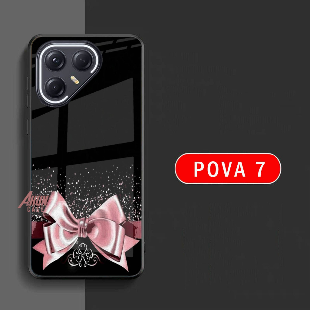 Softcase Glass Kaca Tecno Pova 7 -  Casing Hp Terbaru - Case Hp Tecno Pova 7 Softcase Tecno Pova 7  