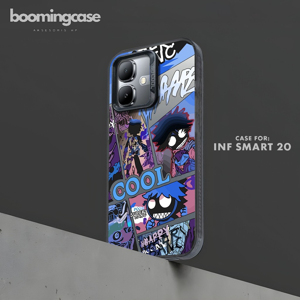 Case For Infinix Smart 20 Casing For Infinix Premium Matte Softcase Hybrid IMD Plate Hologram - Moti