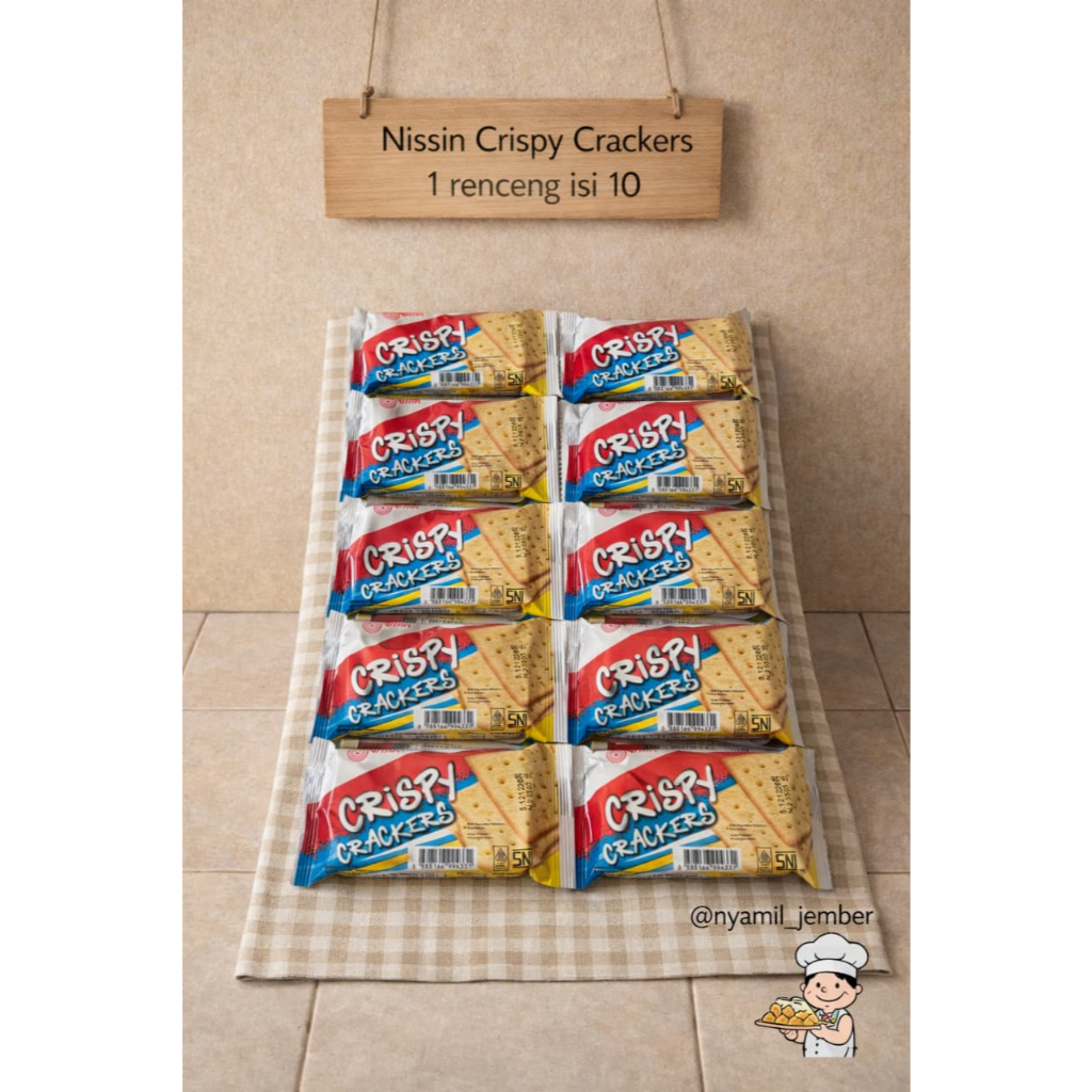 NISSIN CRISPY CRACKERS 30 GR (DAPAT 10 PCS)