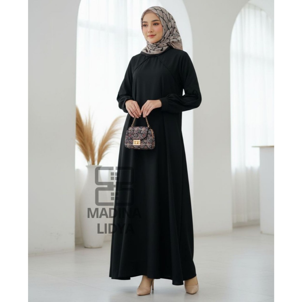 IRSYA FASHION Dress Simple Mewah Elegan Trend 2026 Gamis Polos Katun Toyobo Premium Original Guzel
