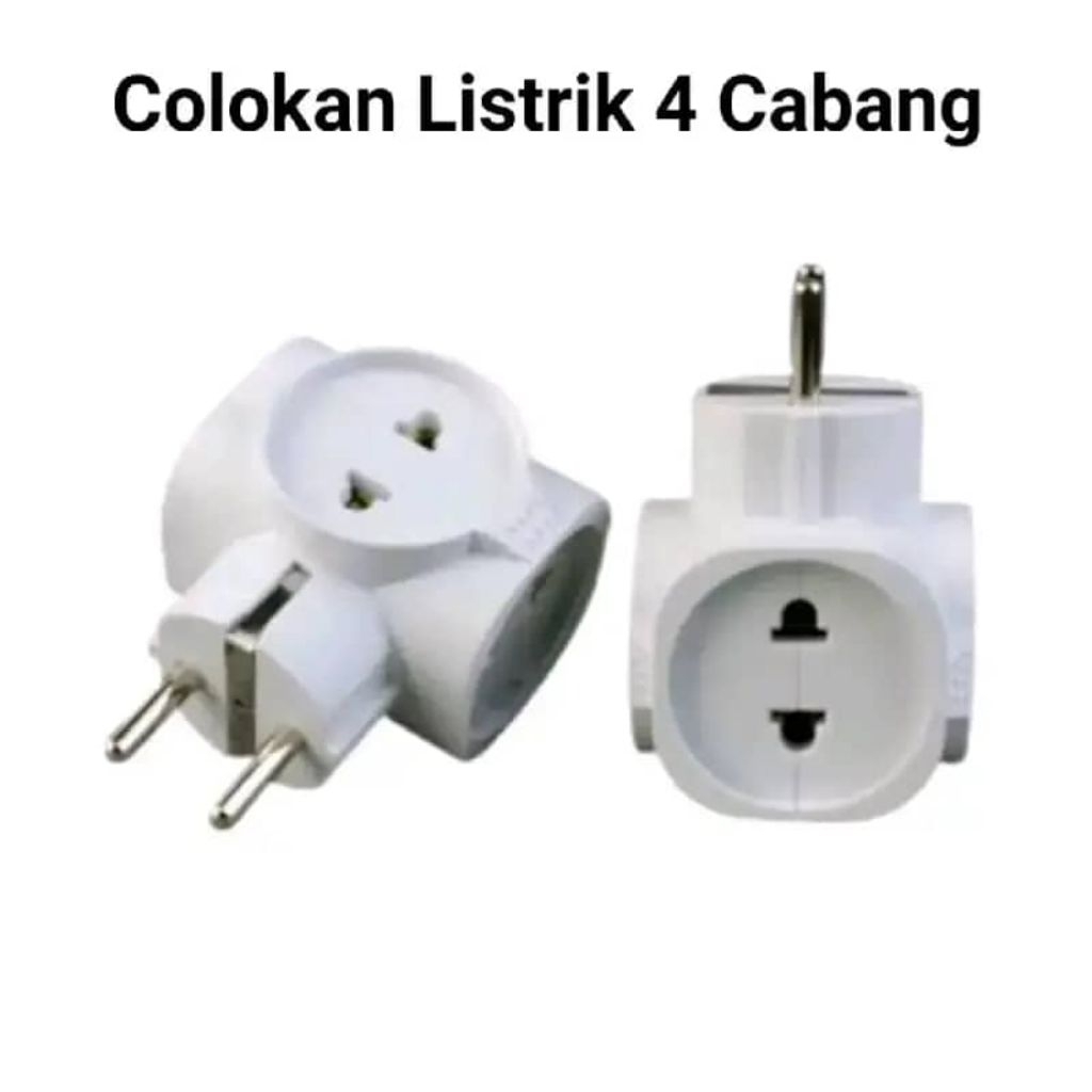 Colokan Listrik 4 Cabang COK CABANG 4 untuk Kebutuhan Listrik Rumah Tangga