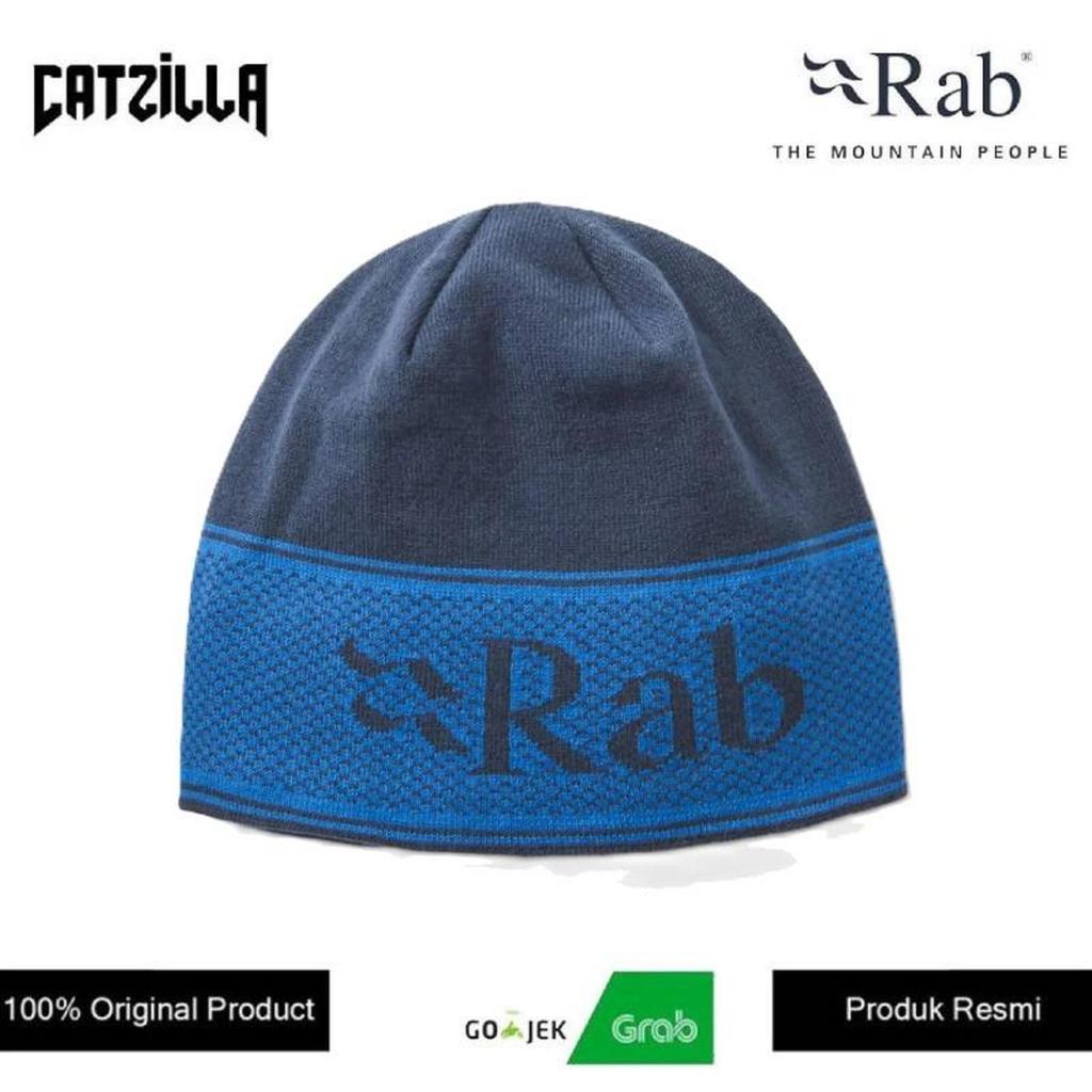Topi Kupluk Rab Logo Band Beanie - Tempest Blue Maya Blue
