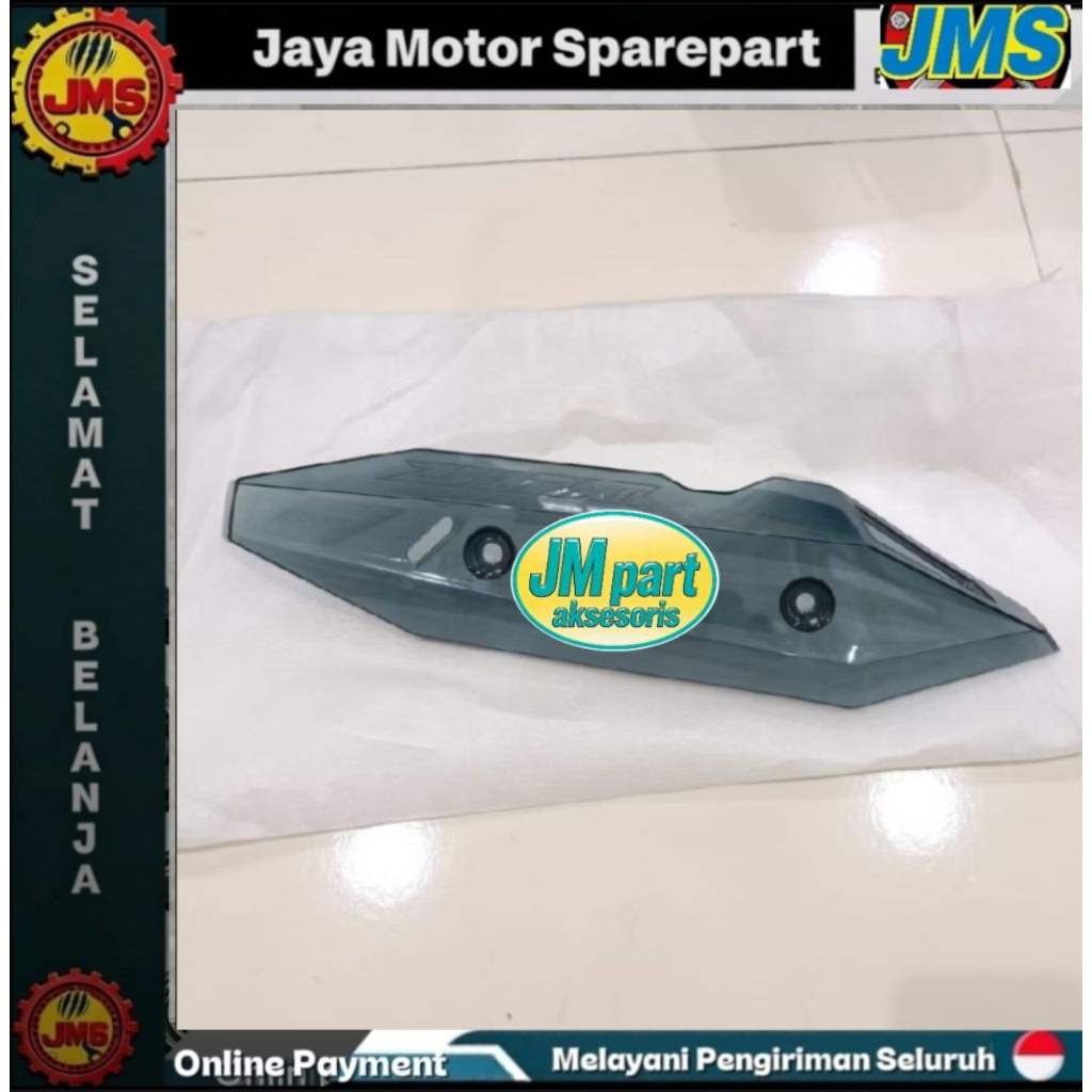 Tameng Knalpot Vario 125 150 New Model Zhipat Warna Smoke Transparan