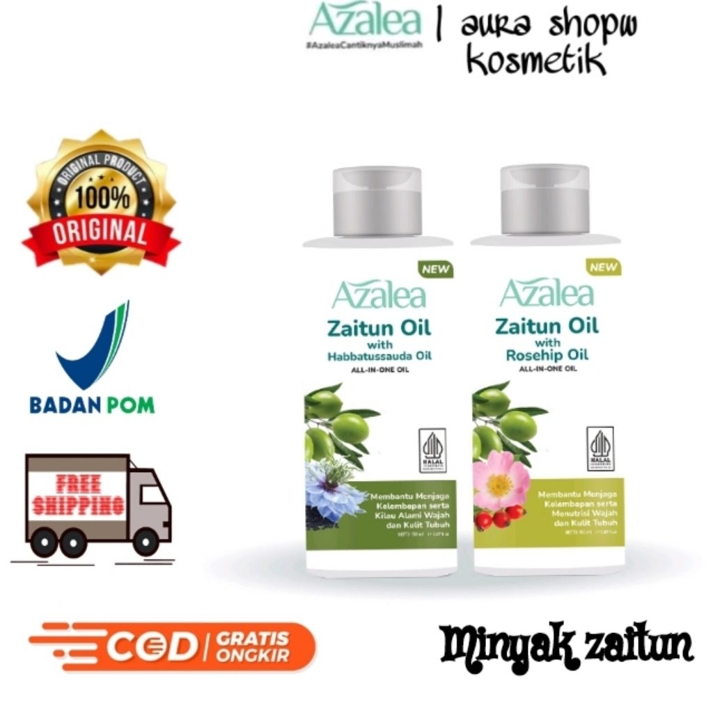 AZALEA ZAITUN OIL 135ML WITH HEBBATUSSAUDAH & ROSEHIP ORIGINAL