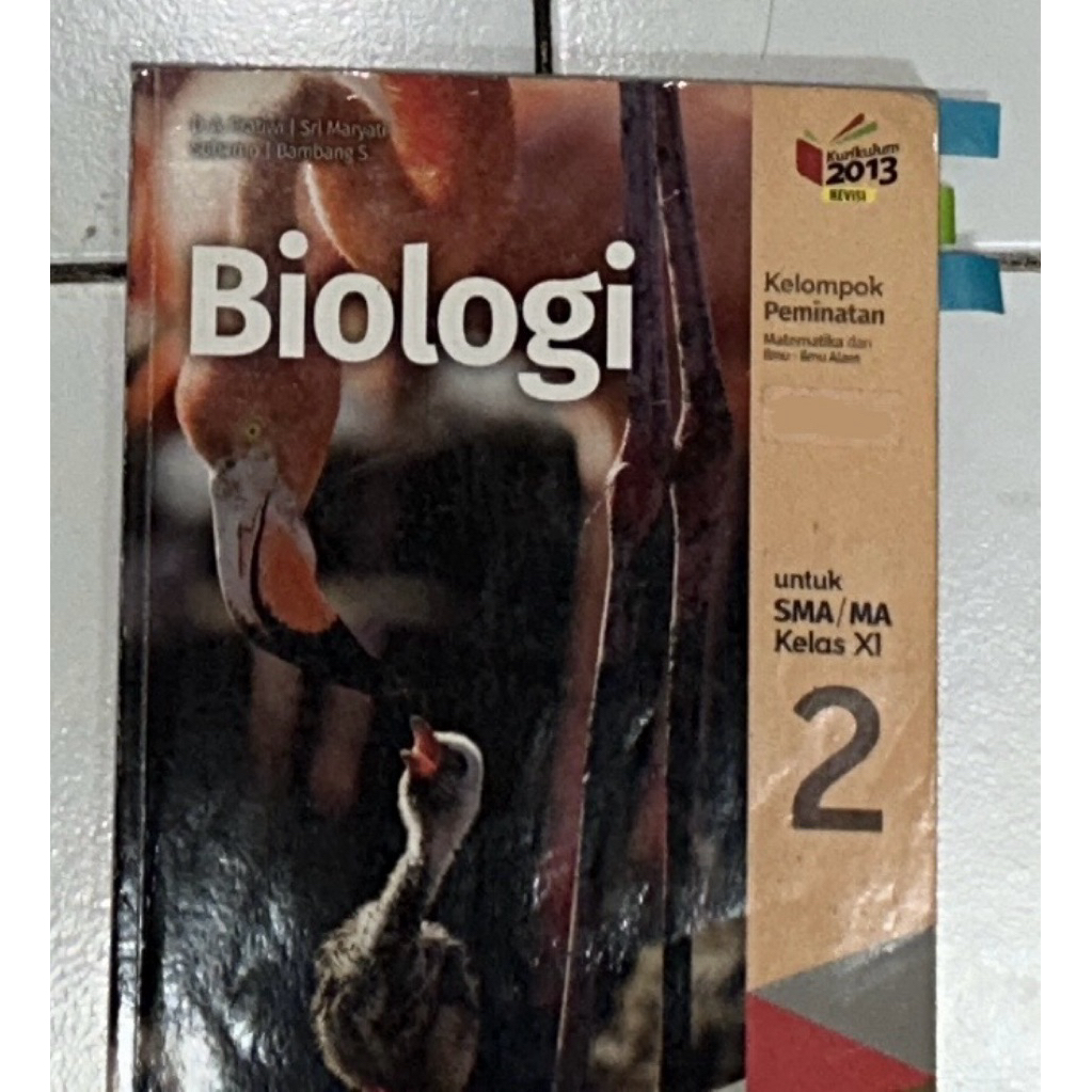 BUKU BEKAS BIOLOGI KEL PEMINATAN KELAS 2/ 11 SMA ERLANGGA K13 REVISI