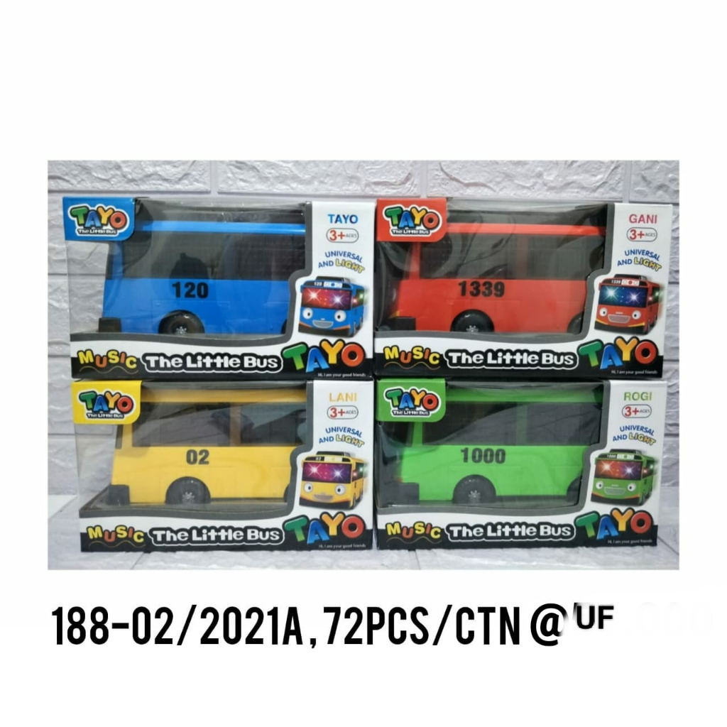 KIDZMANIA - TAYO LAMPU & MUSIK MAINAN BUS TAYO BESAR LAMPU DAN MUSIK