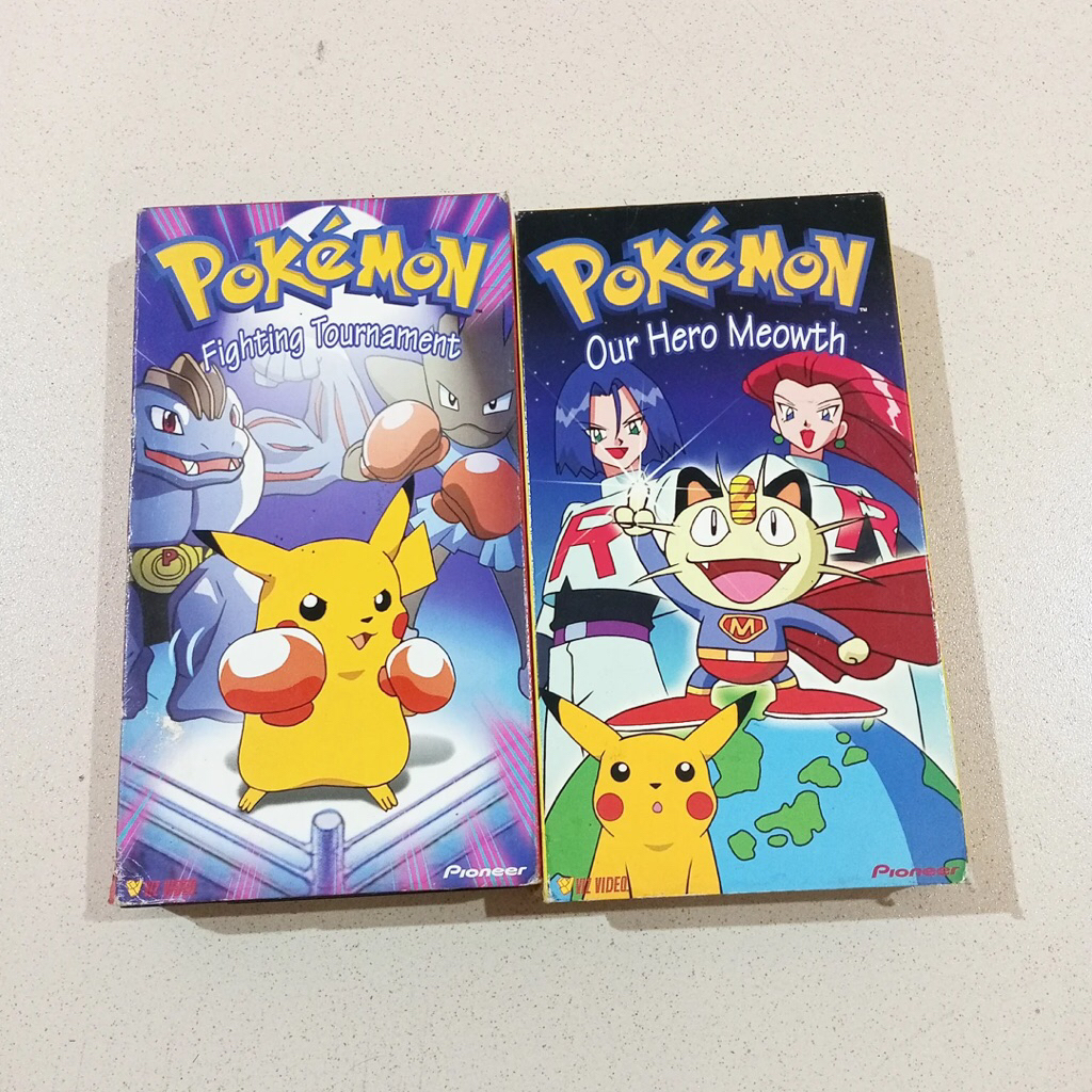 POKEMON  VHS Tape Nintendo 90s Iconic Ip and massive expensive pop art pokemon  Space age midcentury
