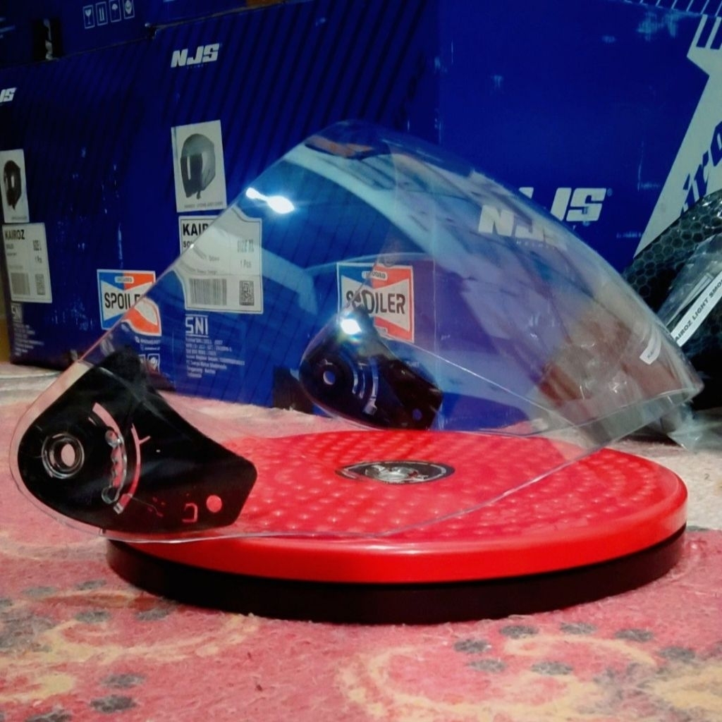 Kaca Visor + Rachet Helm Gix Azzuri Centro Original Anti Gores Anti Pecah Anti Silau