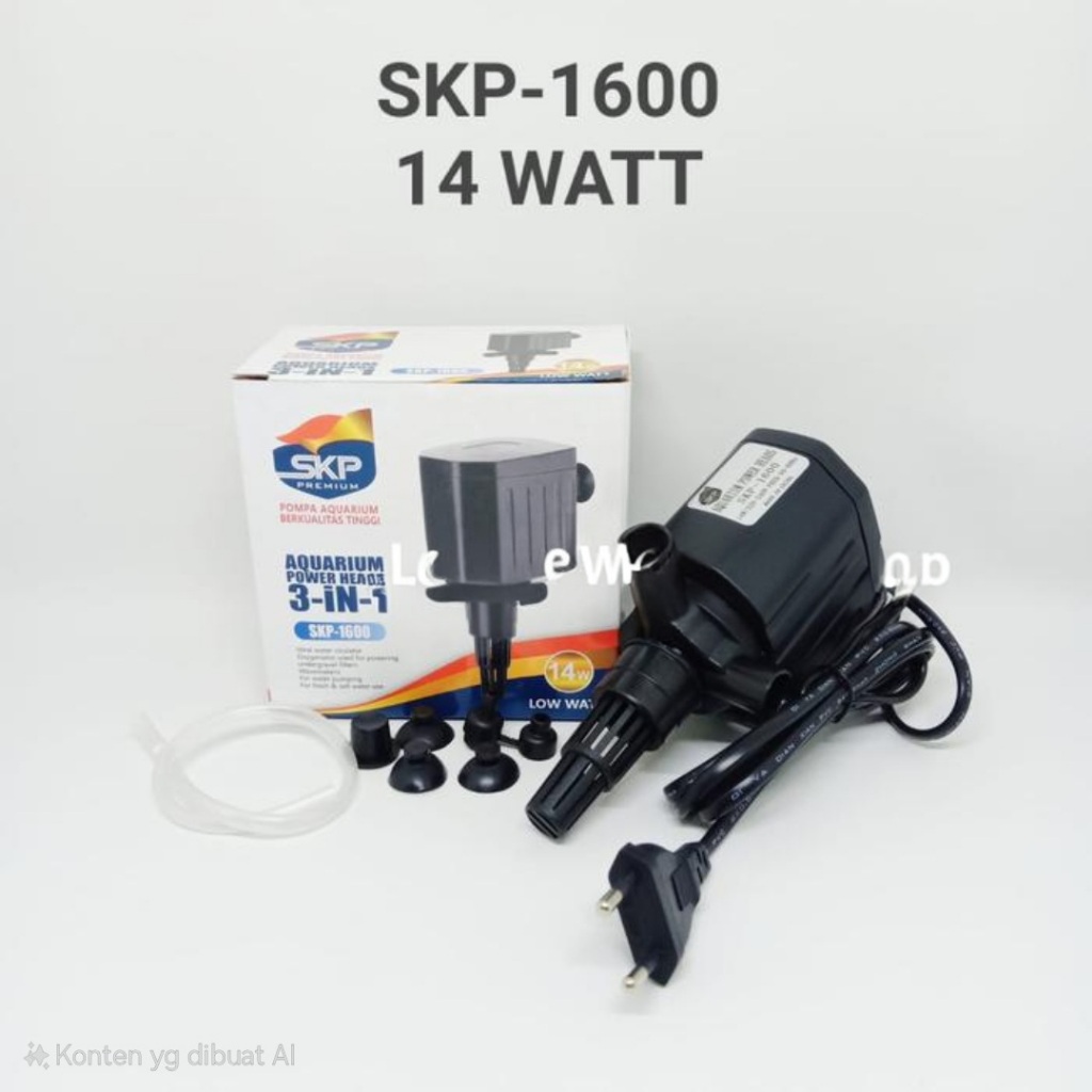 Pompa Aquarium Power Heads Filter Celup SAKKAI PRO SKP 1600 14 Watt
