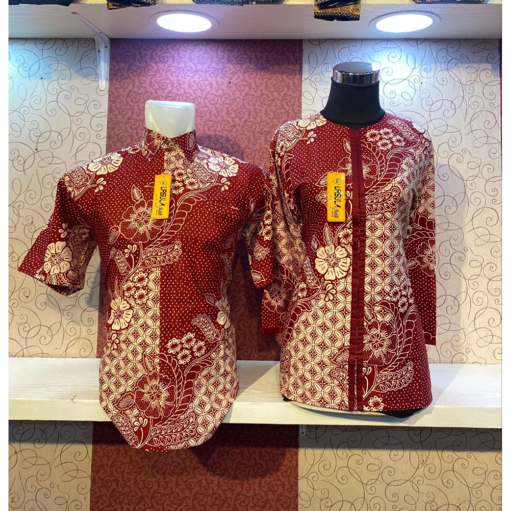 URSULA BATIK - Batik Couple Kekinian Bahan Katun Premium Berkualitas - Batik Wanita Blouse & Kemaja 