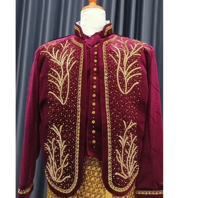 beskap solo bludru/beskap pengantin jawa/beskap pengantin solo