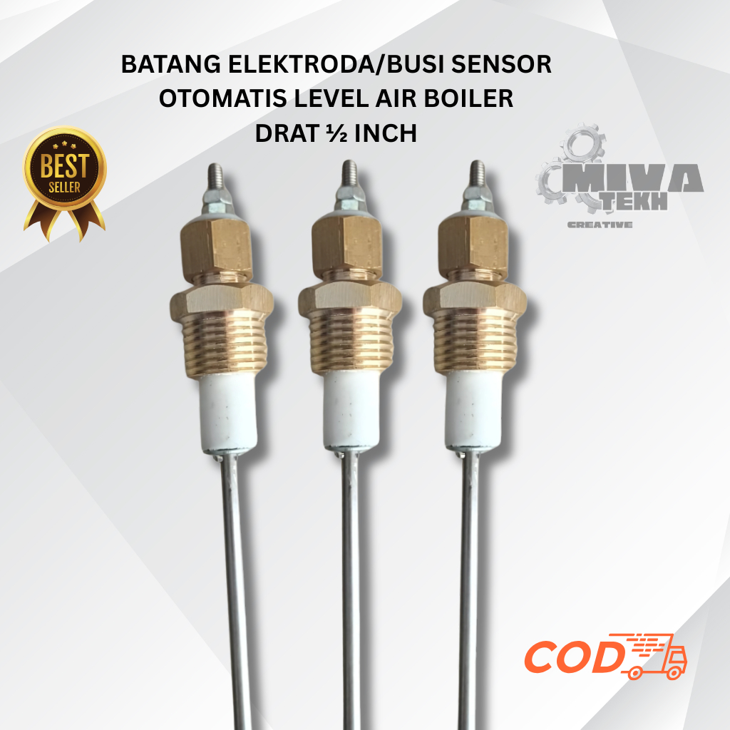Batang Elektroda Boiler Setrika Uap Busi Sensor Otomatis Level Air drat 1/2 inch