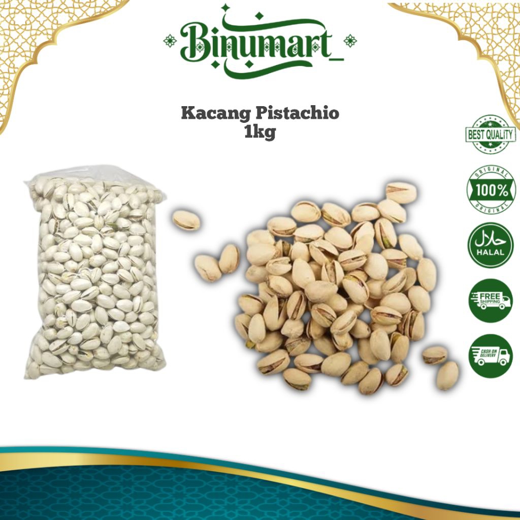 Kacang Pistachio 1kg Gurih/kacang pistachio