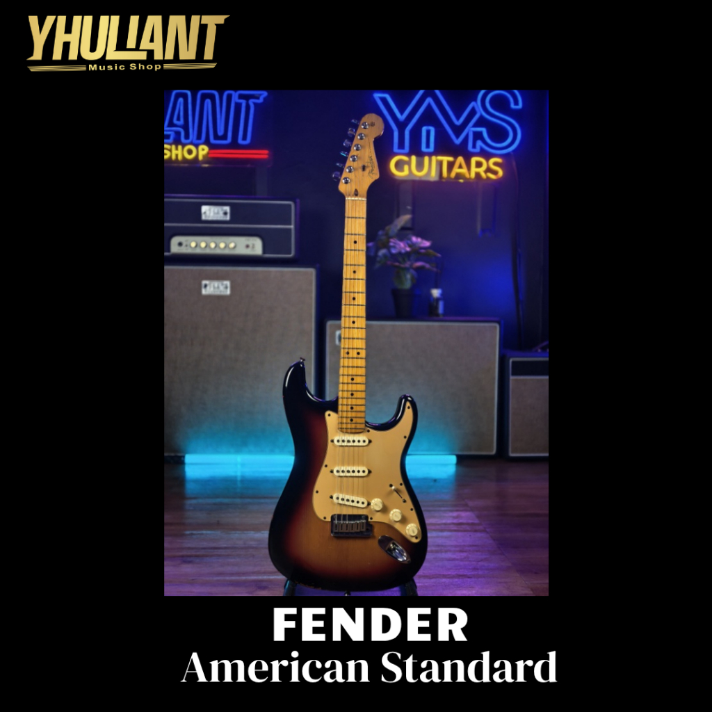 Fender American Standard Stratocaster 3T Sunburst Original Second Oke