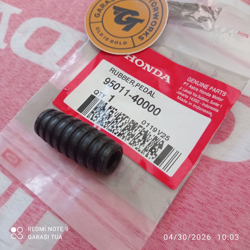 95011 40000 Rubber Pedal Karet Pedal Operan Gigi Perseneling Karisma 125 D X Supra X 125 Lama Batman