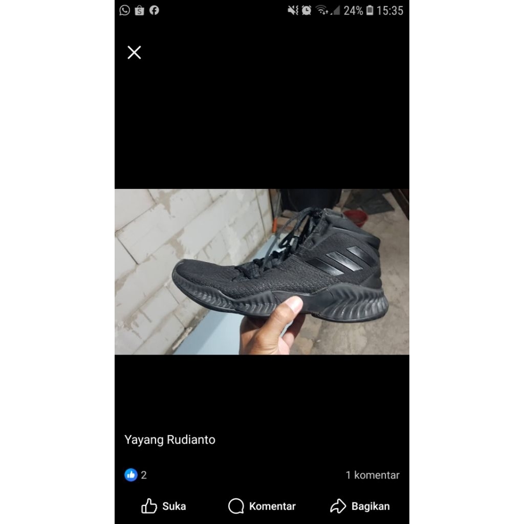 sepatu basket second 43