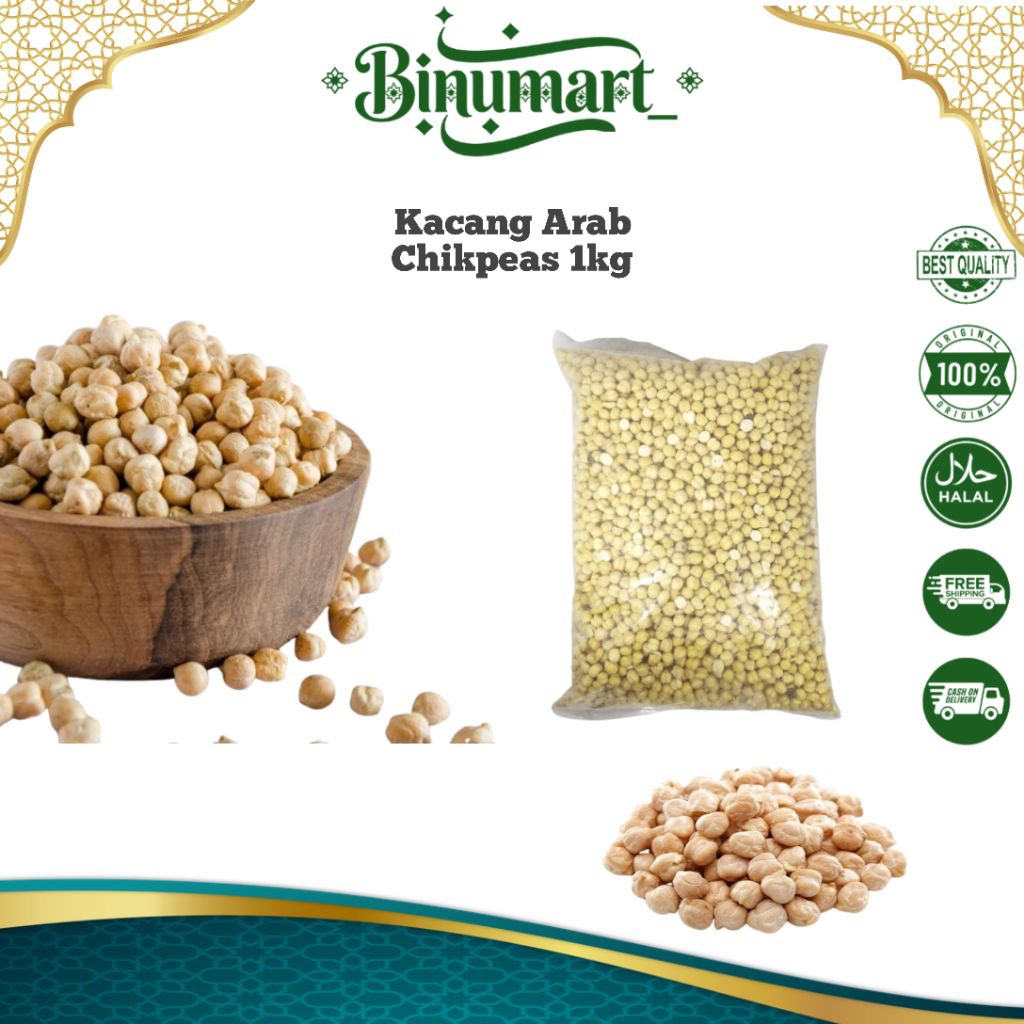 Kacang Arab Chikpeas 1kg/kacang arab