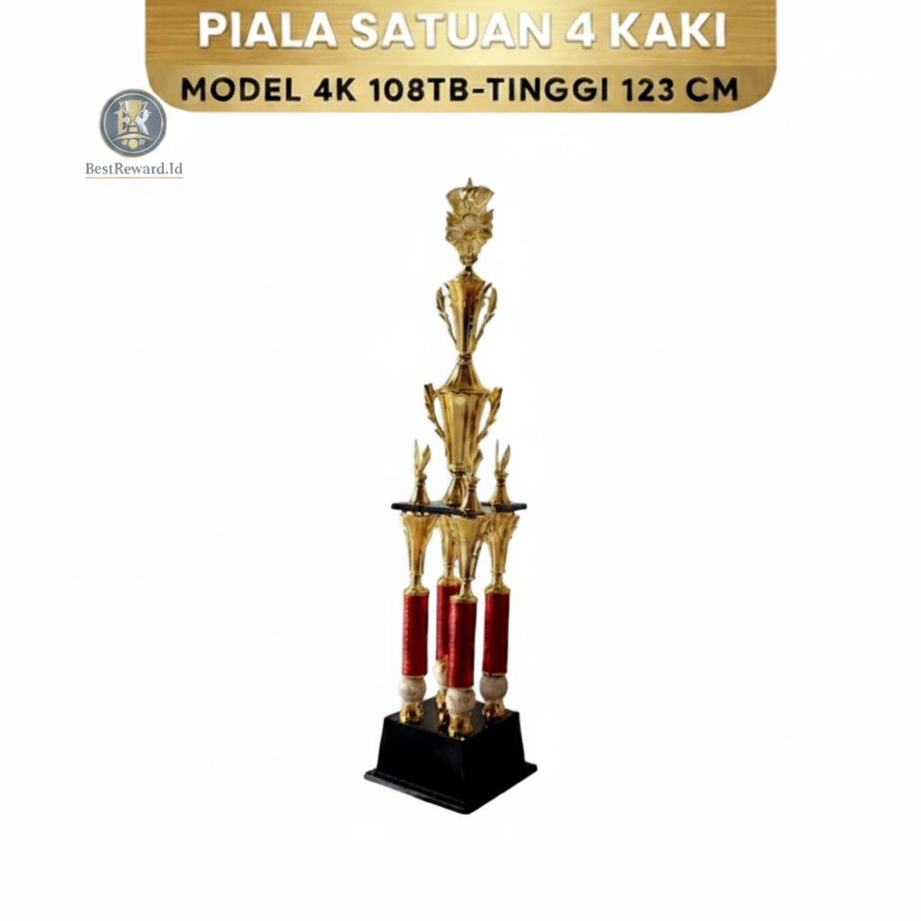 Piala Satuan 4 Kaki Tinggi 123cm Model 4K 108TB - Trophy Besar Juara Umum Eksklusif Mewah Piala Berg