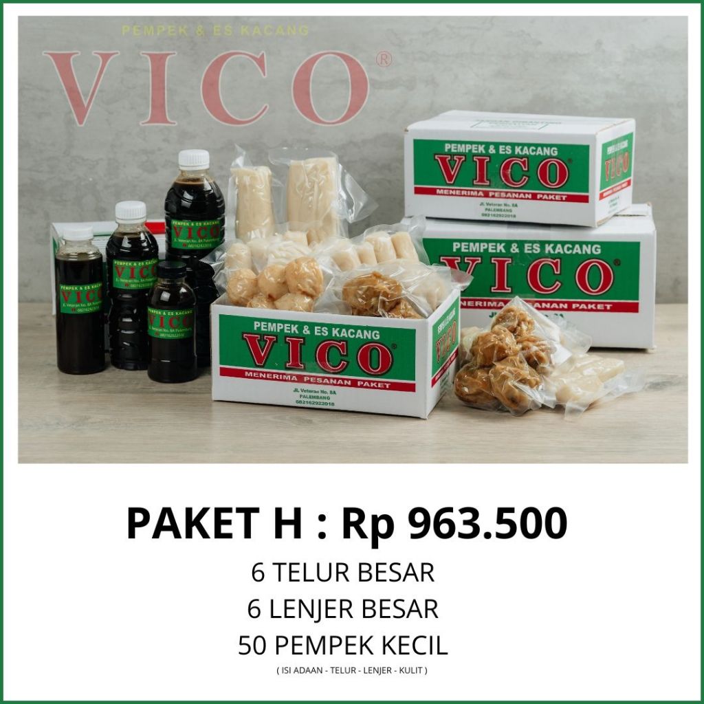 Pempek paket H pempek kecil besar - Pempek Vico