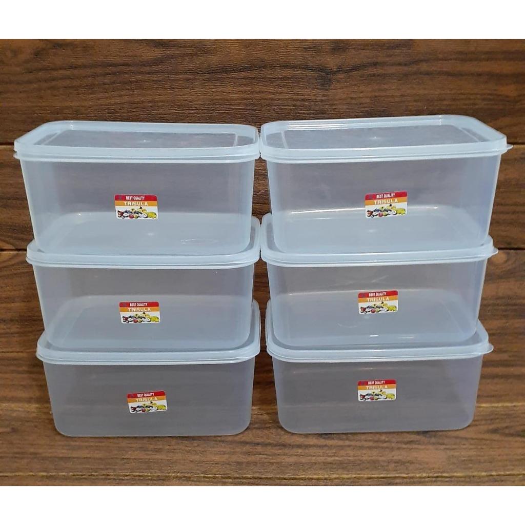 KOTAK PENYIMPAN MAKANAN KUE LAPIS / TOPLES BOX DONAT PLASTIK KOTAK TRISULA