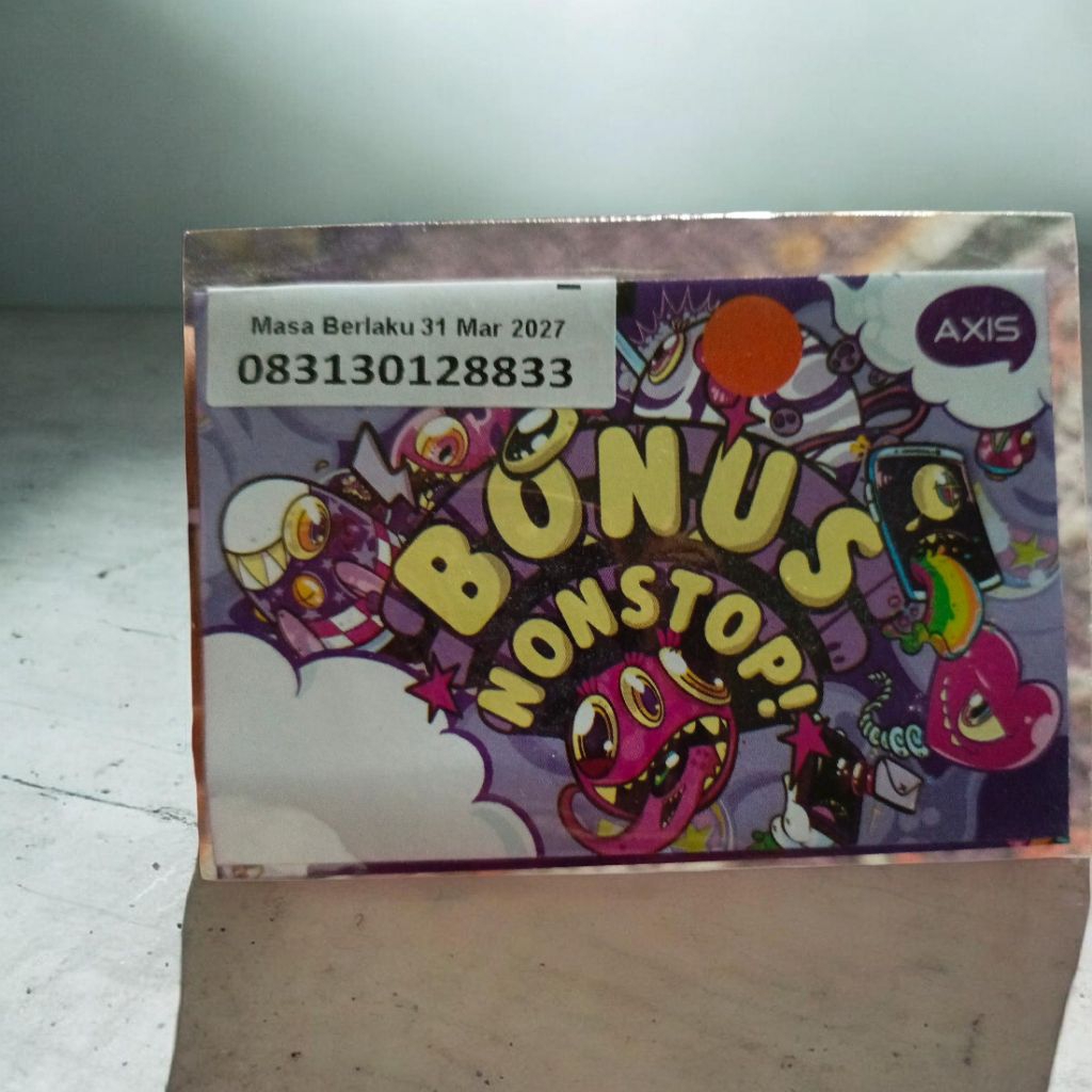 nomor cantik AXIS 31 30 12 88 33 isi kuota 3gb jaringan 5G