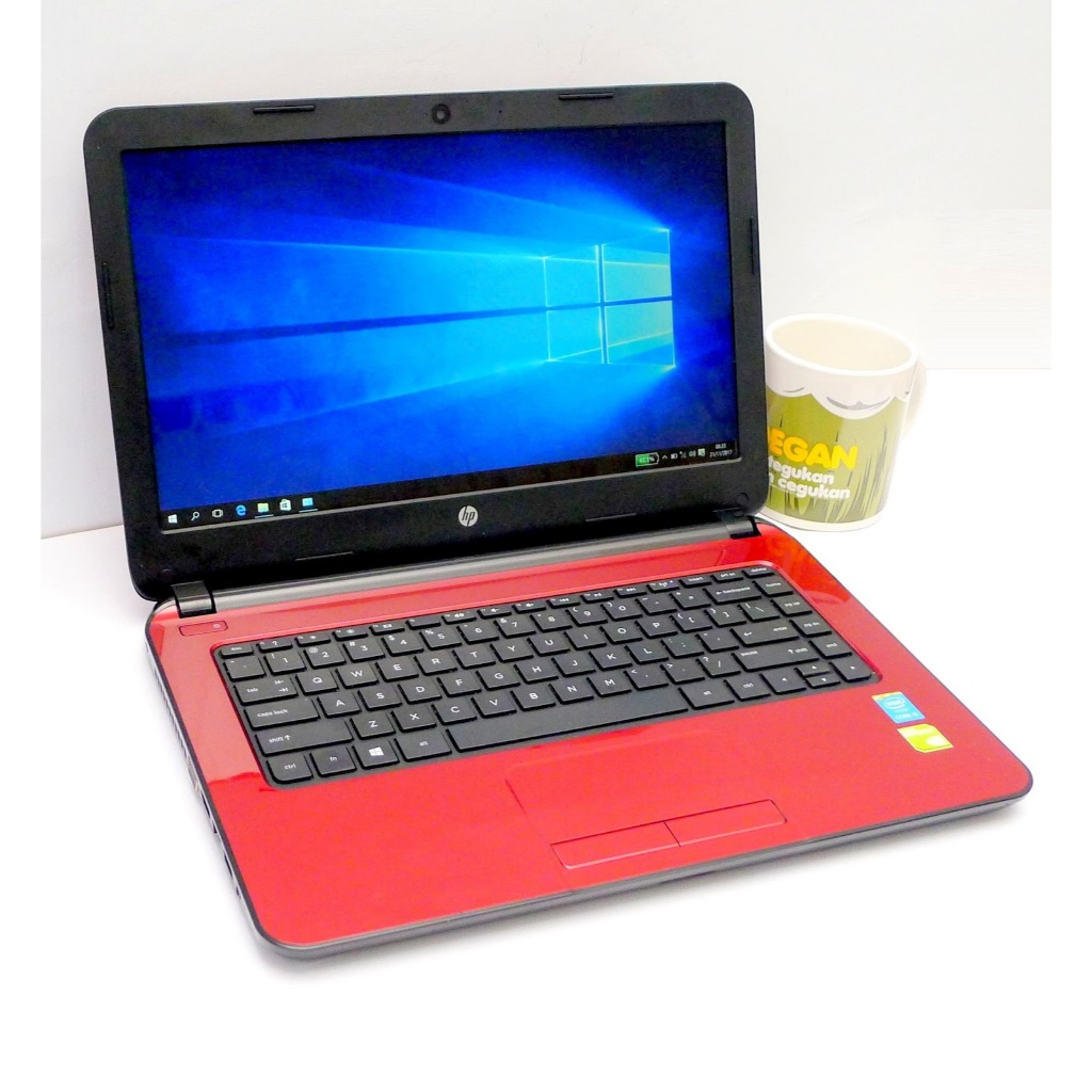 Laptop HP 14-r201TX Intel Core i5-5200U NVIDIA 820M Ram 4Gb HDD 500Gb  murah dan bagus Normal Siap P