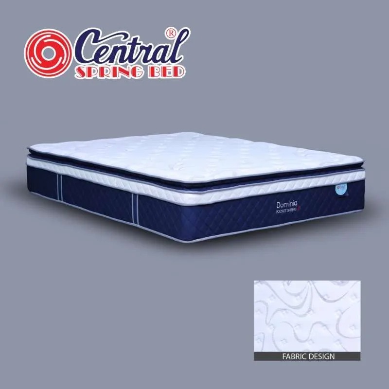 springbed central dominiq pocket spring 180x200 kasur saja
