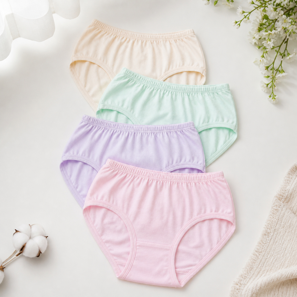Celana Dalam Wanita Plus Size Katun Pastel Premium | CD Wanita Jumbo Adem Lembut Nyaman Seharian