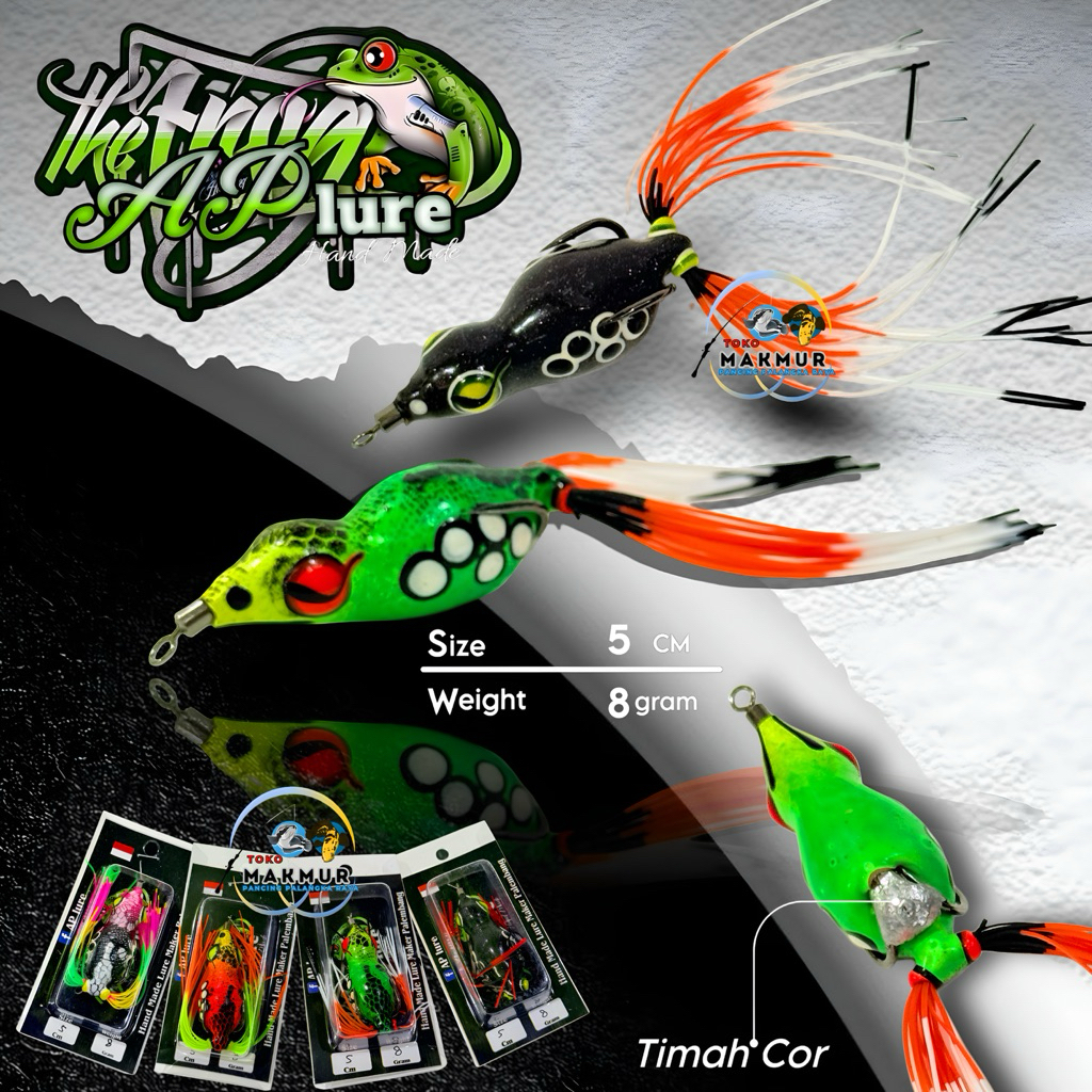 Soft Frog AP lure Sikrit  || Timah Cor || 5cm / 8gram