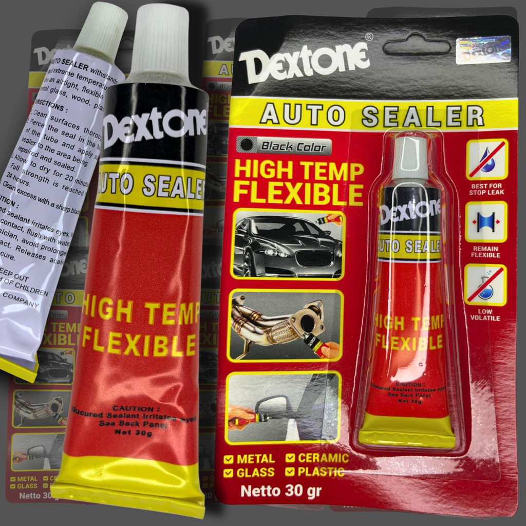 Dextone Auto Sealer 30gr Anti Panas Lem Paking Knalpot Kaca Original