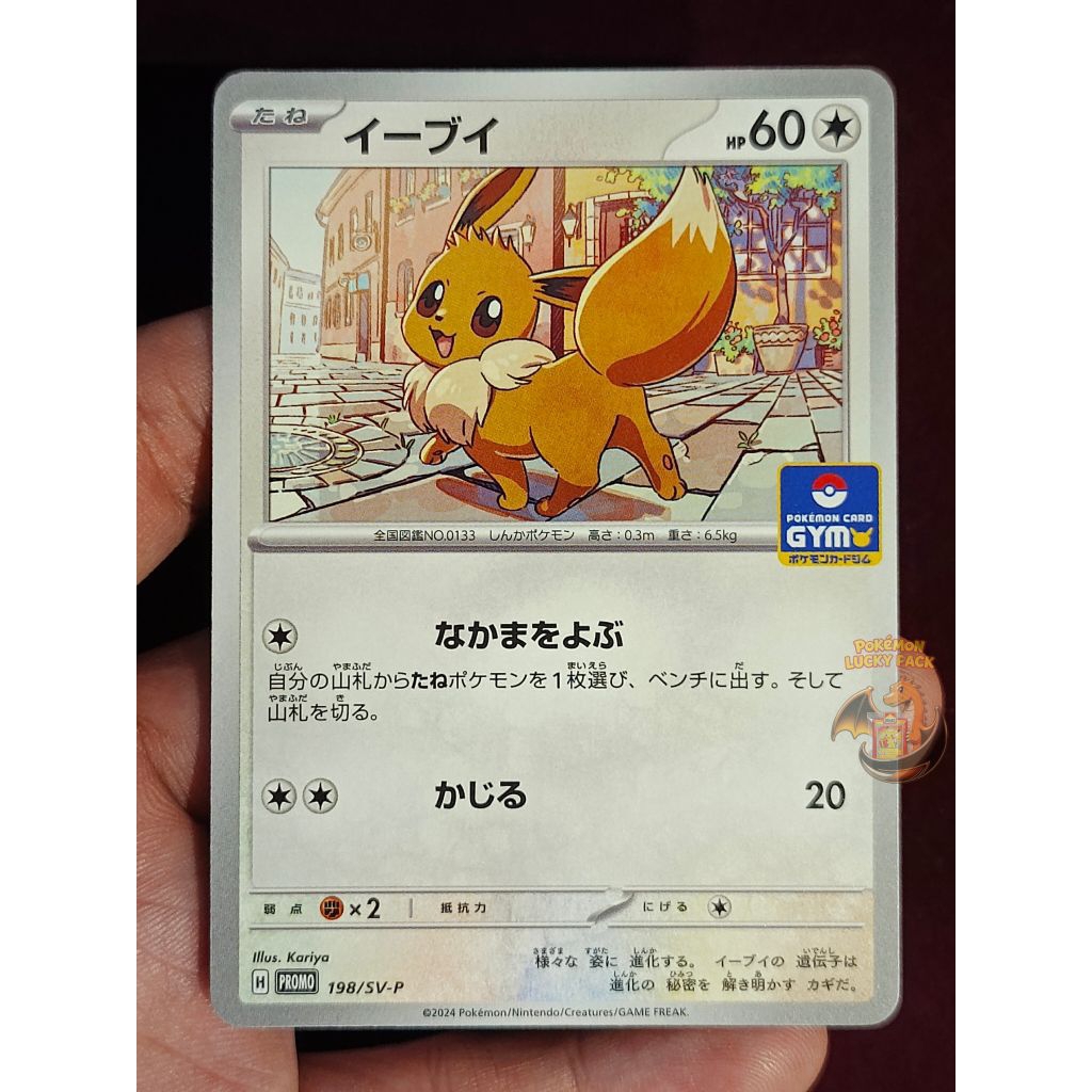 Kartu Pokemon Promo Gym Eevee 198/SV-P JAPAN Holo TCG Cards R RRR SAR AR MUR Bukan Ledakan Peniada K