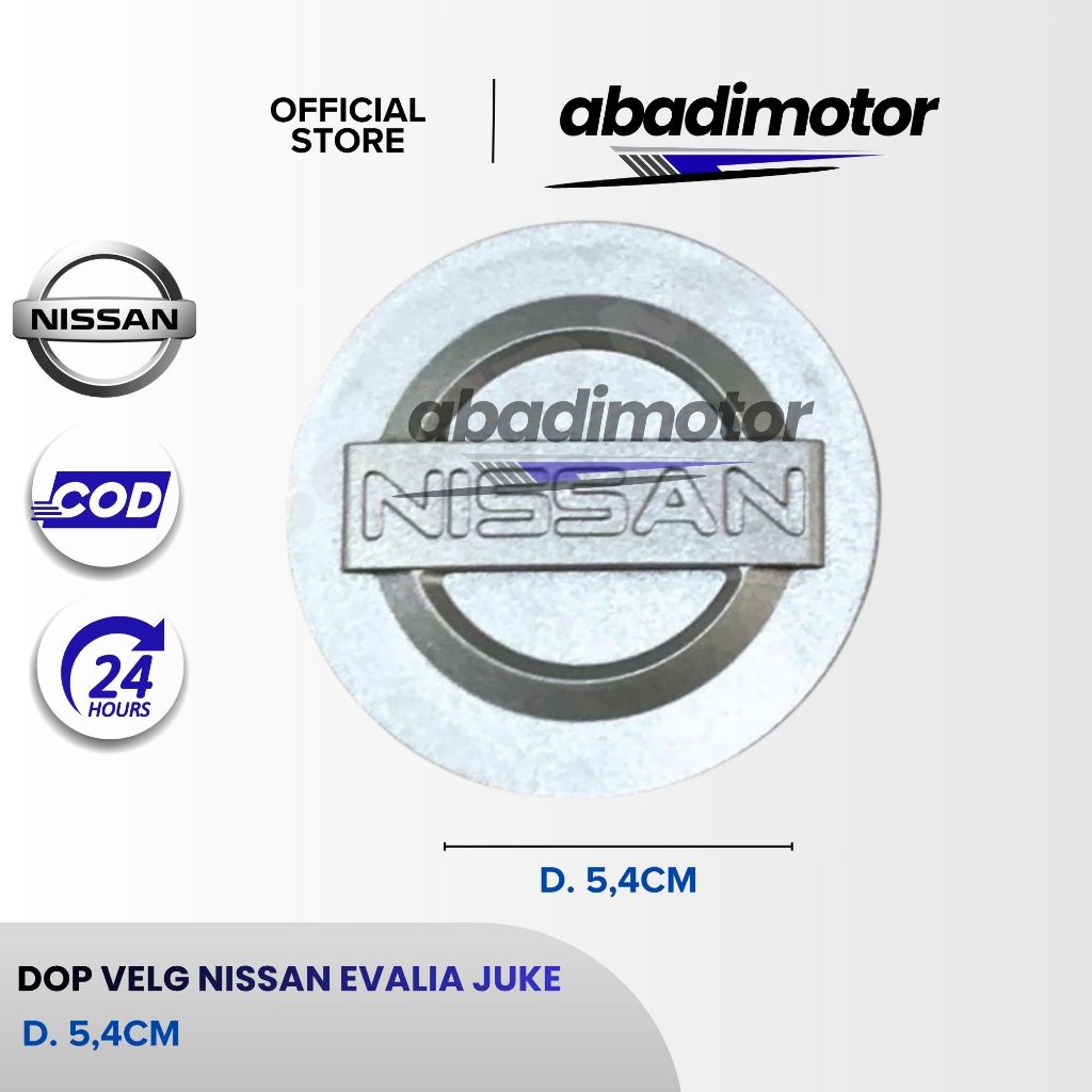 [BISA COD] Dop Velg Tutup As Roda Nissan Livina March Evalia Juke Serena 5.4CM Original | Center Cap