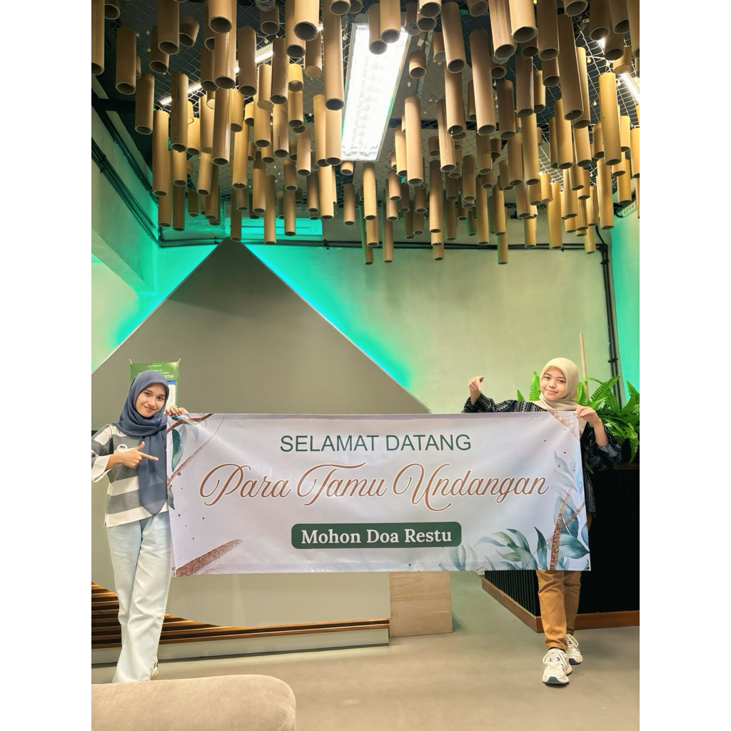 Banner Selamat Datang Tamu Undangan Pernikahan