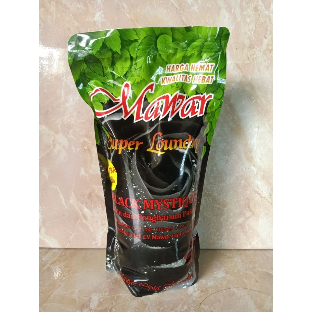 Mawar Super Laundry Pewangi 900ml - Lembut, Wangi Tahan Lama, Tanpa Noda