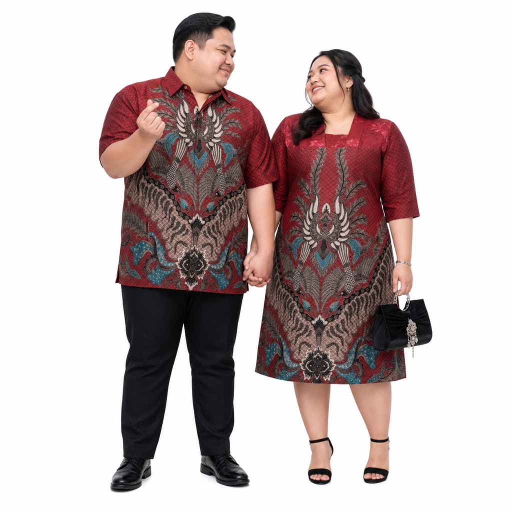 COUPLE BROKAT DRESS BATIK MAROON COUPLE DRESS BROKAT MAROON SERAGAM DRESS BATIK MAROON SARIMBIT DRES