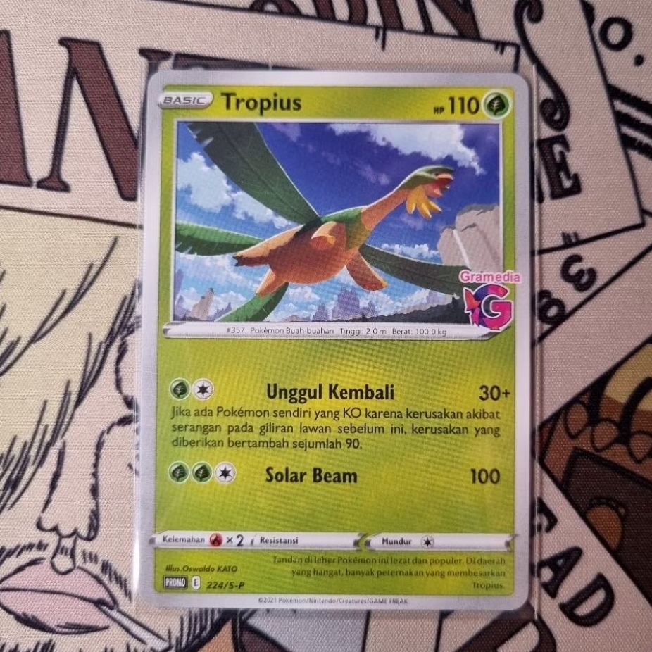 Tropius Gramedia Promo Pokemon TCG Indo