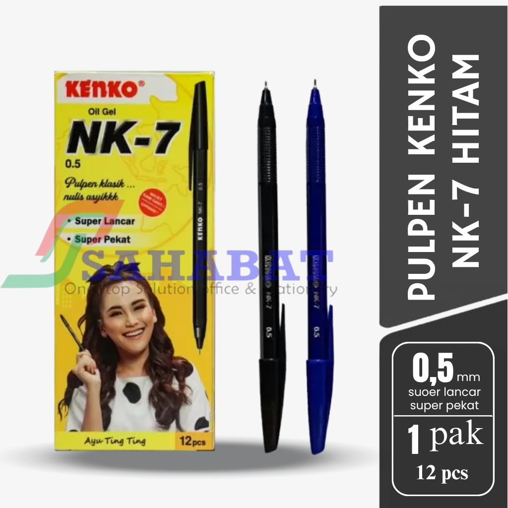 KENKO PULPEN NK 7 / PULPEN KENKO / SATU PAK ISI 12 / 0.5 mm