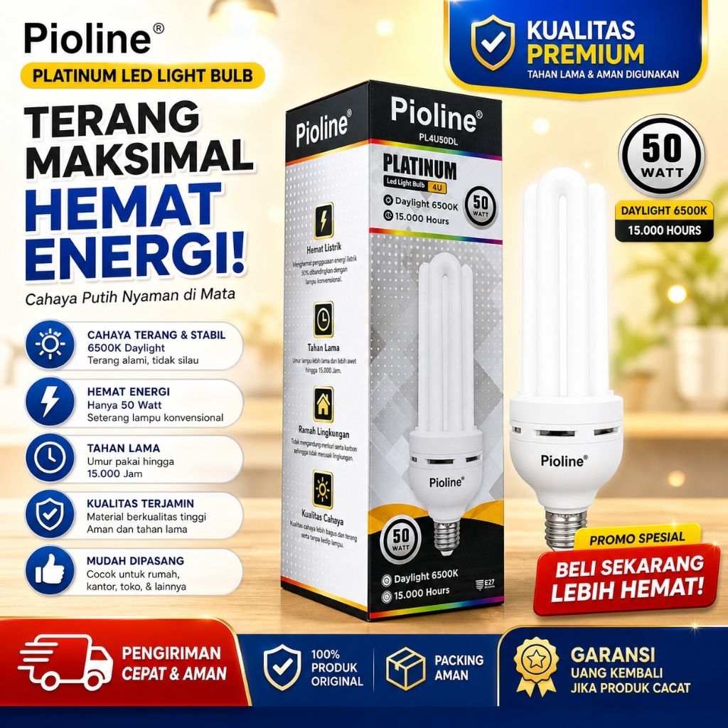 LAMPU PLC LED 4U PIOLINE 40W & 50W
