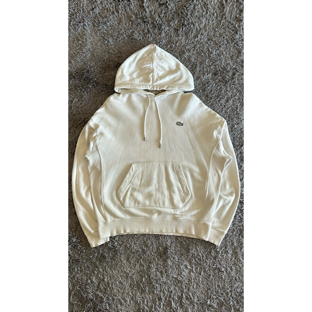 HOODIE LACOSTE LIVE PUTIH