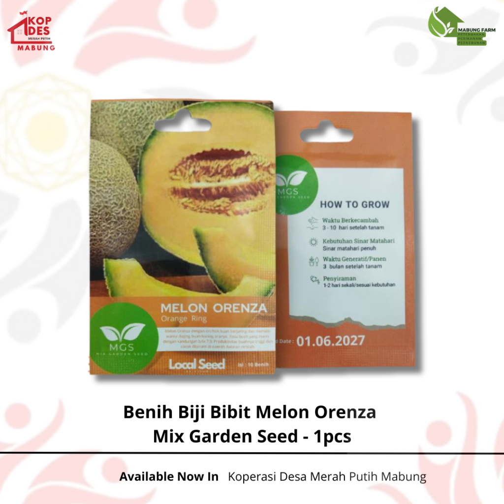 Benih Biji Bibit Melon Orenza Mix Garden Seed - 1pcs