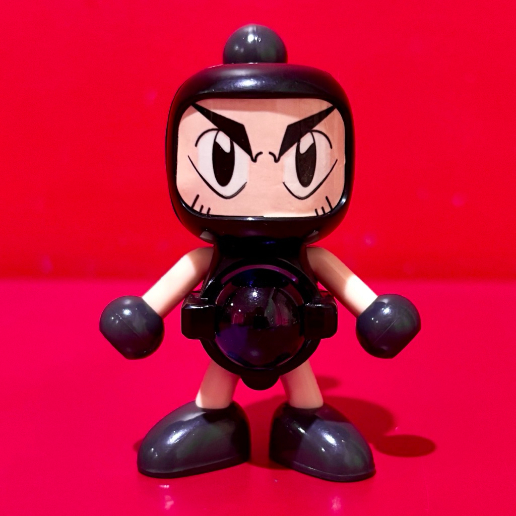 Vintage Original 1998 Takara Hudson Soft Super Battle B-Daman Bakugaiden B-07 Black Bomber Kurobon F