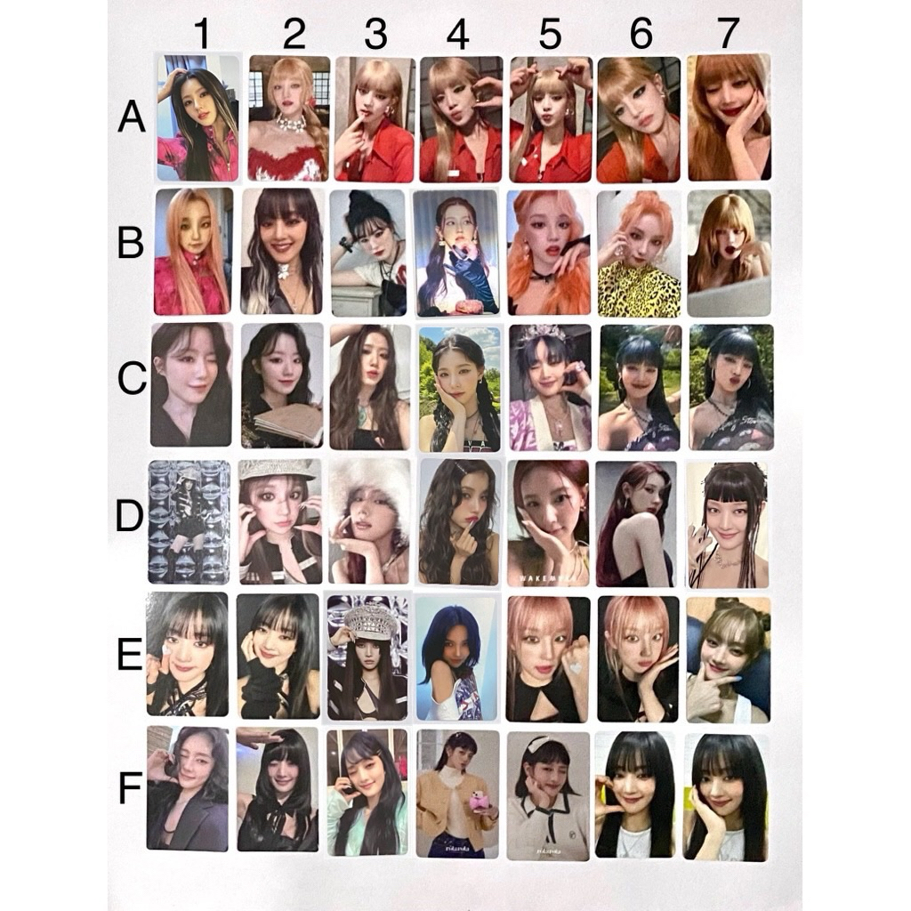 CLEARANCE Official photocard pc i-dle (g)i-dle miyeon minnie soyeon yuqi shuhua album pob gidle
