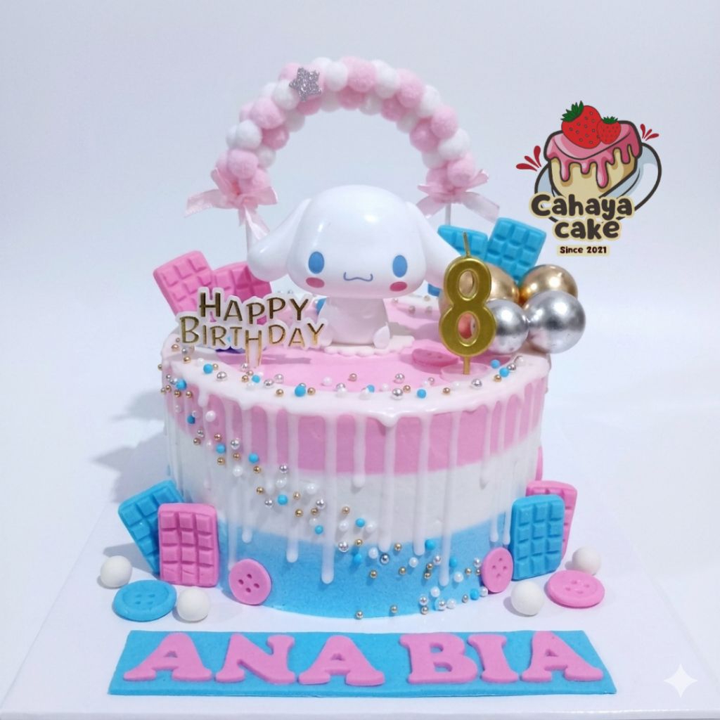 Kue Ulang Tahun Cinnamoroll / Cinnamoroll Cake / Kue Ultah Sanrio