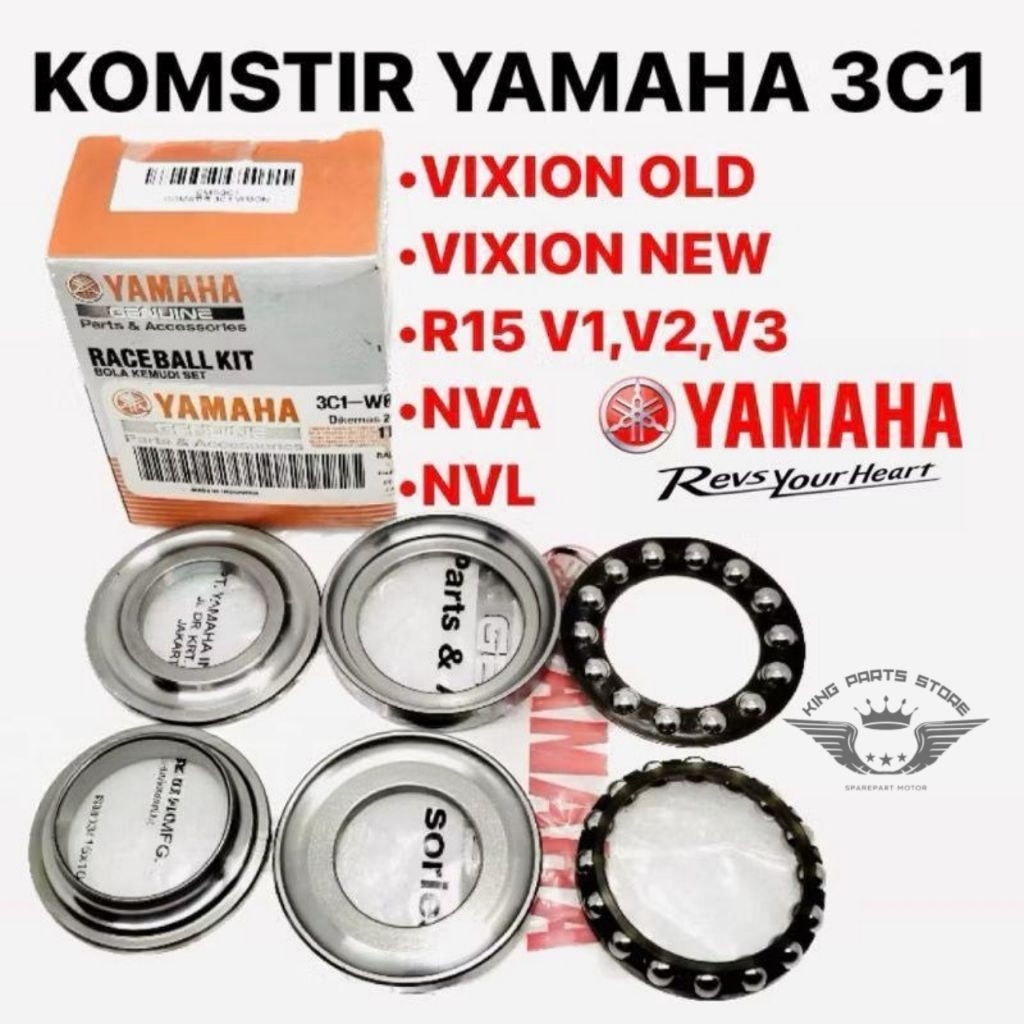 100% Komstir Yamaha Vixion Old New VVA R15 XSR 155 Original YGP 3C1-W0054-00