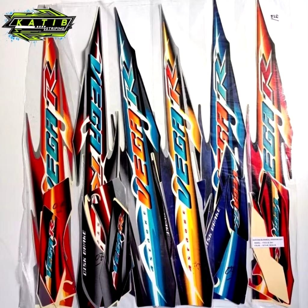 STRIPING YAMAHA VEGA R 2007 ORIGINAL LOOK FULLSET - STIKER VEGA R 2007 LENGKAP FULL BODY