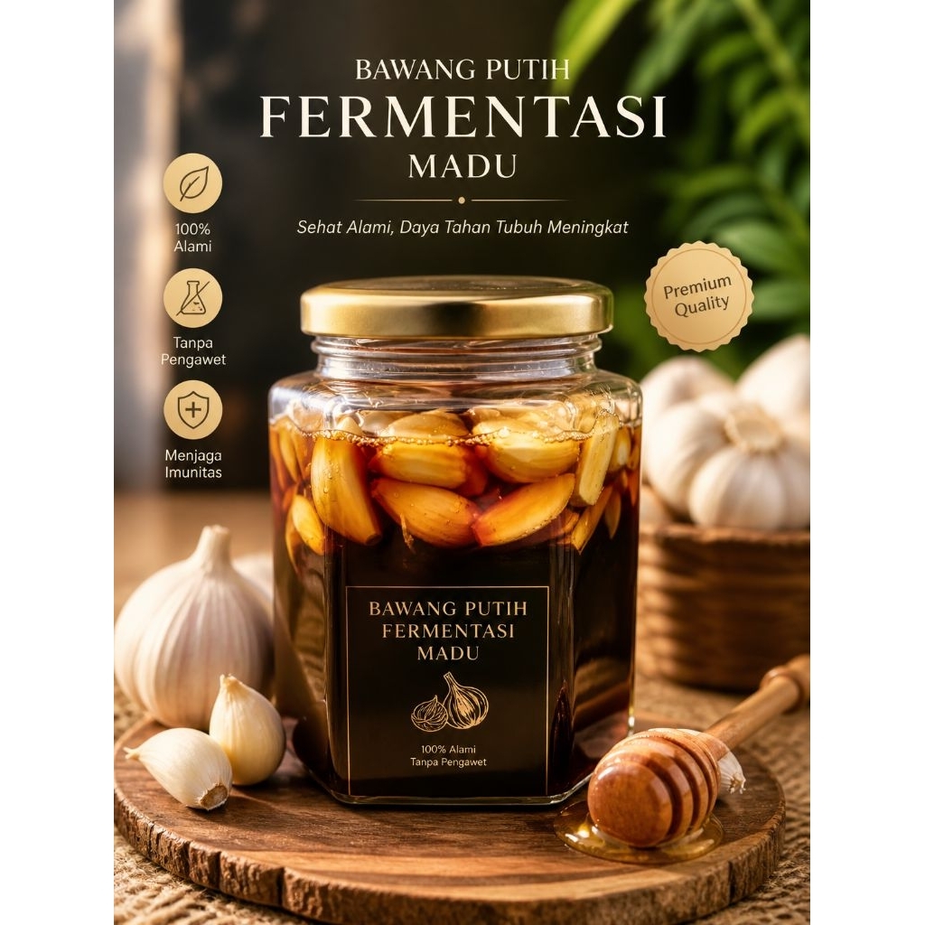madu fermentasi bawang putih