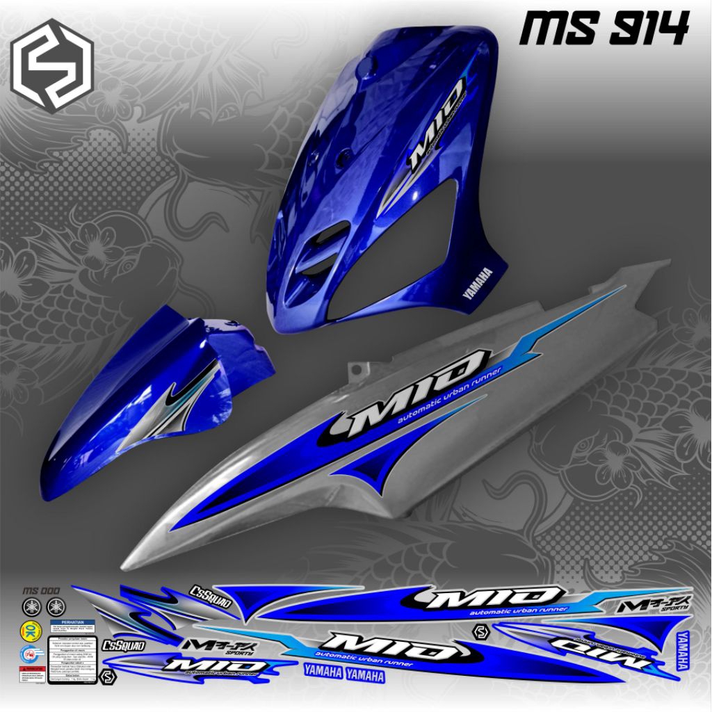 STRIPING MIO SPORTY/MIO SMILE VARIASI THAILAND 914/925