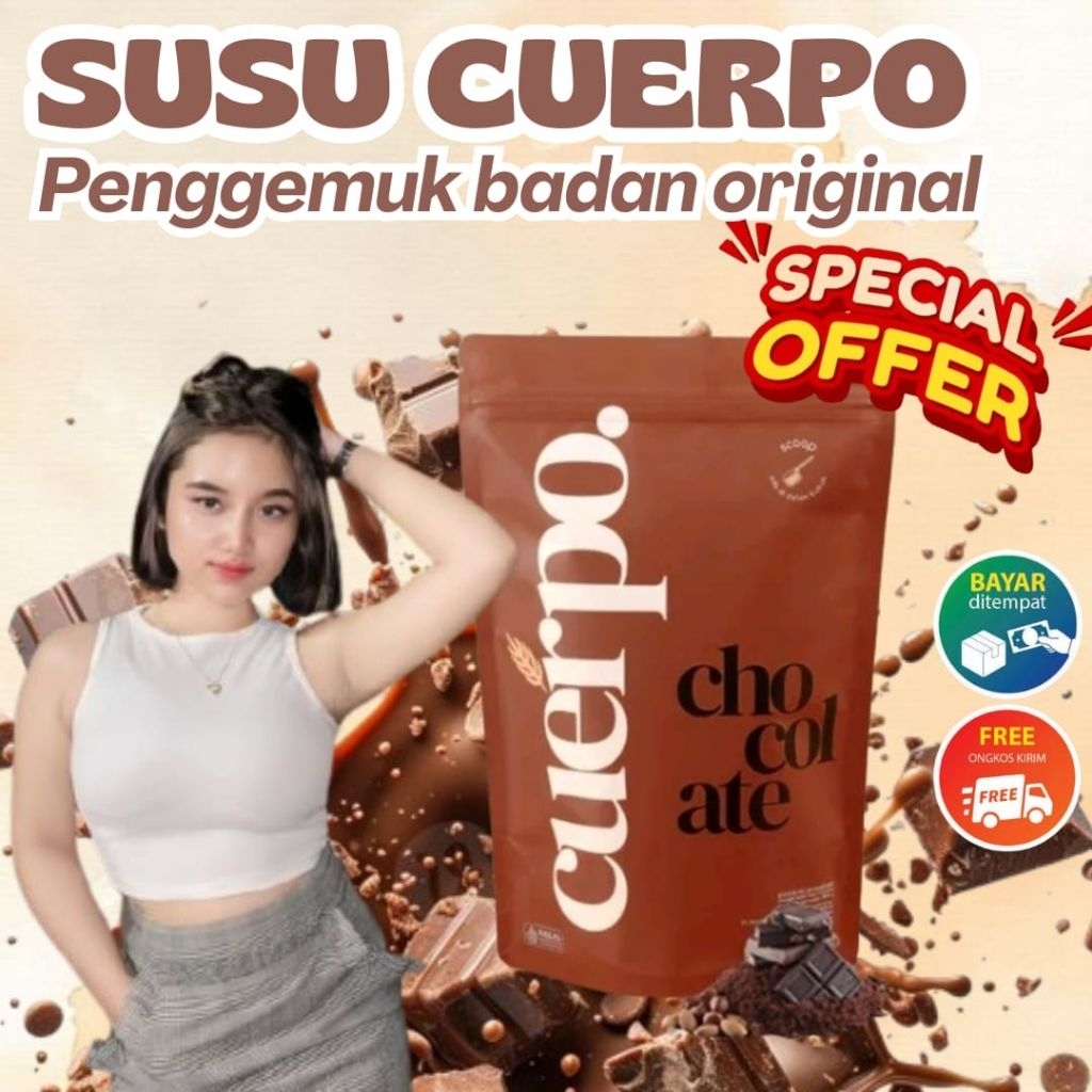 1 Pcs Cuerpo Susu Nutrisi Penambah BB Tanpa Efek Samping Gemuk Badan Rasa Coklat