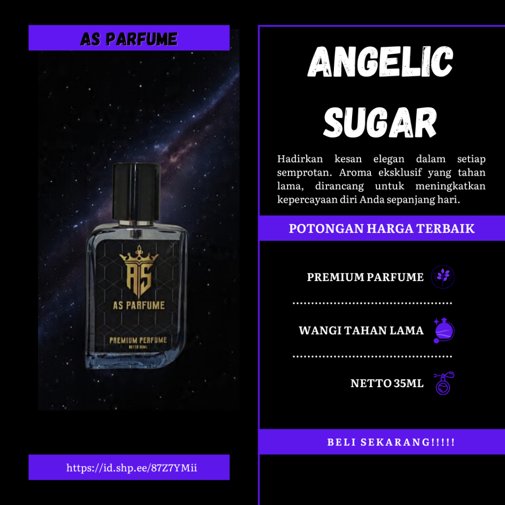 AS PERFUME - ANGELIC SUGAR PREMIUM PARFUM 35ML